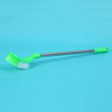 Stainless steel square head toilet cleaning brush long handle high quality bristles toilet brush toilet hygiene brush