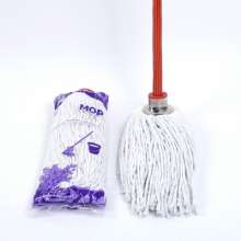 Factory direct household quick-drying wooden pole nano cotton mop home cleaning simple and practical cotton yarn mop source