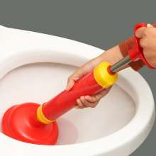 Factory direct sales of high-pressure suction pull toilet suction household strong leather squeeze sewer toilet dredge in one shot