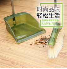 New sharpened wire broom set household soft stainless steel rod broom plastic broom dustpan set manufacturer