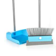 Factory direct sale rotating broom floor scraping dustpan set household soft hair broom wiper combination magic broom
