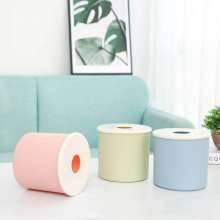 Creative household plastic round paper rolls, office paper towel storage boxes
