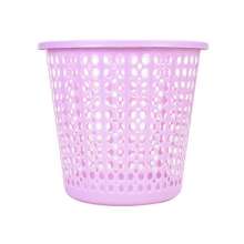 Hollow household trash can, home kitchen frameless trash can, waste paper basket PP plastic round sanitary bucket