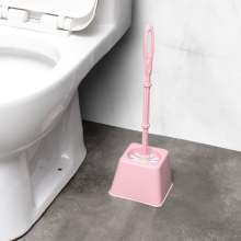 Creative plastic thickened toilet household toilet brush with seat toilet brush soft hair toilet brush toilet brush set