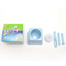 Creative plastic thickened toilet household toilet brush with seat toilet brush soft hair toilet brush toilet brush set