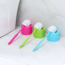 Candy color soft fur toilet brush toilet brush toilet brush set toilet brush with base cleaning brush set source goods