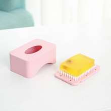 Creative soap holder with lid drain soap box plastic travel portable soap box household bathroom soap box soap holder