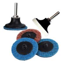 2 inch nylon torque disc non-woven rotary lock disc sanding and polishing sheet nylon spinning disc wool grinding head