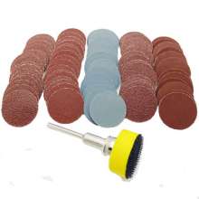 1 inch 100 pieces of sandpaper set +1 1/8 shank diameter grinding disc polishing and sanding sandpaper set