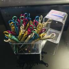 New net celebrity spiral ear picks all metal night market stalls to dig earwax and ears to carry ear digging ear cleaners