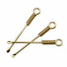 New net celebrity spiral ear picks all metal night market stalls to dig earwax and ears to carry ear digging ear cleaners