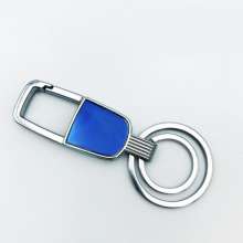 Advertising promotion small gift keychain custom metal key tag batch custom logo car key chain lettering