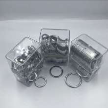 Manufacturers spot wholesale stainless steel 304 key ring Japan and the United States pressure flat ring environmental protection key ring proud horse double ring