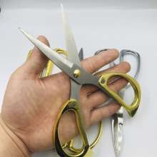 Dragon and phoenix ribbon cutting wedding dragon and phoenix scissors one generation hair golden straight stainless steel scissors household scissors dragon and phoenix scissors
