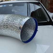 Factory direct sales encryption thickened thickened aluminum foil pipe exhaust pipe ventilation pipe telescopic pipe exhaust pipe wall-mounted boiler smoke pipe