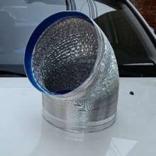 Factory direct sales encryption thickened thickened aluminum foil pipe exhaust pipe ventilation pipe telescopic pipe exhaust pipe wall-mounted boiler smoke pipe