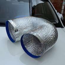 Factory direct sales encryption thickened thickened aluminum foil pipe exhaust pipe ventilation pipe telescopic pipe exhaust pipe wall-mounted boiler smoke pipe