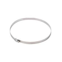 Factory direct sales 201 stainless steel clamp hoop hose clamp kitchen range hood tube interface elastic clamp