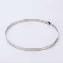 Factory direct sales 201 stainless steel clamp hoop hose clamp kitchen range hood tube interface elastic clamp