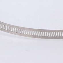 Factory direct sales 201 stainless steel clamp hoop hose clamp kitchen range hood tube interface elastic clamp