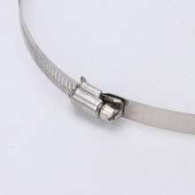 Factory direct sales 201 stainless steel clamp hoop hose clamp kitchen range hood tube interface elastic clamp