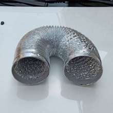 Factory direct sale 60Φ-125Φ single layer aluminum foil exhaust pipe ventilation pipe telescopic pipe exhaust pipe wall-hung boiler smoke pipe
