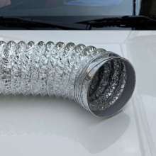 Factory direct sale 60Φ-125Φ single layer aluminum foil exhaust pipe ventilation pipe telescopic pipe exhaust pipe wall-hung boiler smoke pipe