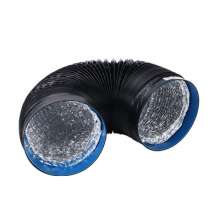Factory direct sale kitchen range hood smoke exhaust pipe PVC aluminum foil exhaust ventilation telescopic pipe 150-160