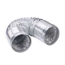 Factory direct sale kitchen range hood smoke pipe double layer 150-160 encrypted thickened aluminum foil exhaust ventilation telescopic pipe