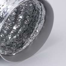 Factory direct sale kitchen range hood smoke pipe double layer 150-160 encrypted thickened aluminum foil exhaust ventilation telescopic pipe