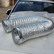 Factory direct sale thickened range hood aluminum foil pipe exhaust pipe ventilation pipe telescopic pipe exhaust pipe wall-hung boiler smoke pipe 150-160