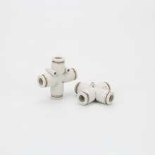 Factory direct supply Pneumatic tracheal joint quick-connect fittings. Locking tube quick coupling HPZA ten type cross. Pneumatic fittings. Pneumatic components. Pneumatic fittings