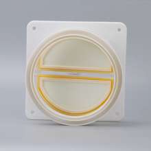 Factory direct sale range hood smoke exhaust pipe check valve PVC plastic transparent kitchen flue check valve