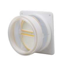 Factory direct sale range hood smoke exhaust pipe check valve PVC plastic transparent kitchen flue check valve