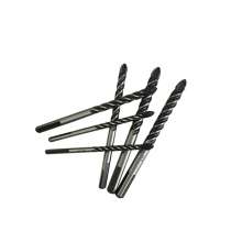 Extended four-blade twist cross drill Multifunctional black double-slot ceramic wall triangle drill glass tile hole opener electric drill alloy drill bit set Overlord drill