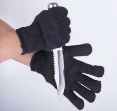 Cut resistant 5A grade three steel wire professional reinforced multi-purpose cut resistant. Protective gloves black and white gloves. Cut resistant gloves