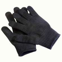 Cut-resistant 5A grade one steel wire glove professional reinforced multi-purpose cut-resistant protective black and white gloves. Gloves. Cut-resistant gloves