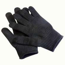 Cut-resistant 5A grade one steel wire glove professional reinforced multi-purpose cut-resistant protective black and white gloves. Protective gloves