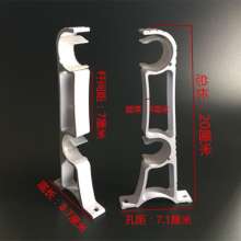 Round the city thickened aluminum alloy double code curtain rod bracket curtain double bracket Roman rod bracket bracket curtain accessories