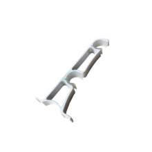 Round the city thickened aluminum alloy double code curtain rod bracket curtain double bracket Roman rod bracket bracket curtain accessories