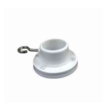 Curtain rod flange seat stainless steel tube side mounting seat curtain wall mounting fixed code at both ends of curtain accessories wardrobe bracket
