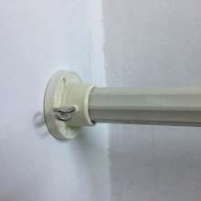Curtain rod flange seat stainless steel tube side mounting seat curtain wall mounting fixed code at both ends of curtain accessories wardrobe bracket