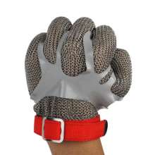Factory direct stock chainsaw gloves. Cutting and slaughter anti-cutting grade 5 gloves. Steel ring steel wire gloves labor protection gloves. Anti-cutting gloves