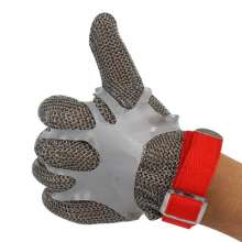 Factory direct stock chainsaw gloves. Cutting and slaughter anti-cutting grade 5 gloves. Steel ring steel wire gloves labor protection gloves. Anti-cutting gloves