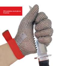 Factory direct stock chainsaw gloves. Cutting and slaughter anti-cutting grade 5 gloves. Steel ring steel wire gloves labor protection gloves. Anti-cutting gloves