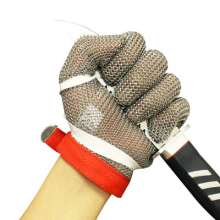 Factory direct sales spot chainsaw cutting slaughter anti-cutting grade 5 gloves steel ring steel wire protective gloves. gloves. anti-cutting gloves