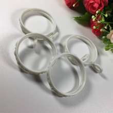 Curtain roman rod hanging ring white ring curtain ring curtain accessories flower-shaped ring fixed ring cloth hook hanging ring closed ring
