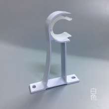 Curtain rod bracket accessories single rod double rod thick aluminum alloy Roman rod bracket side mounted top mounted curtain rod base