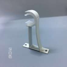 Curtain rod bracket accessories single rod double rod thick aluminum alloy Roman rod bracket side mounted top mounted curtain rod base