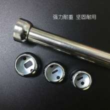 Thicken flange code wardrobe clothes rail bracket flange seat stainless steel tube curtain rod base fixed seat bracket code